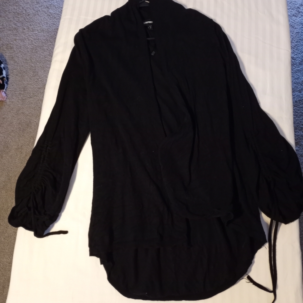 Black cardigan